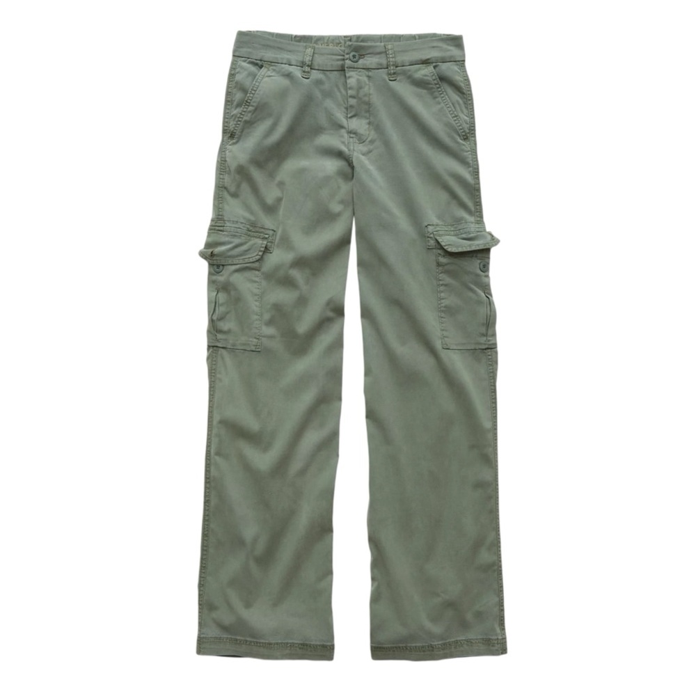 American Eagle Outfitters Green Cargo Baggy Wide Leg
